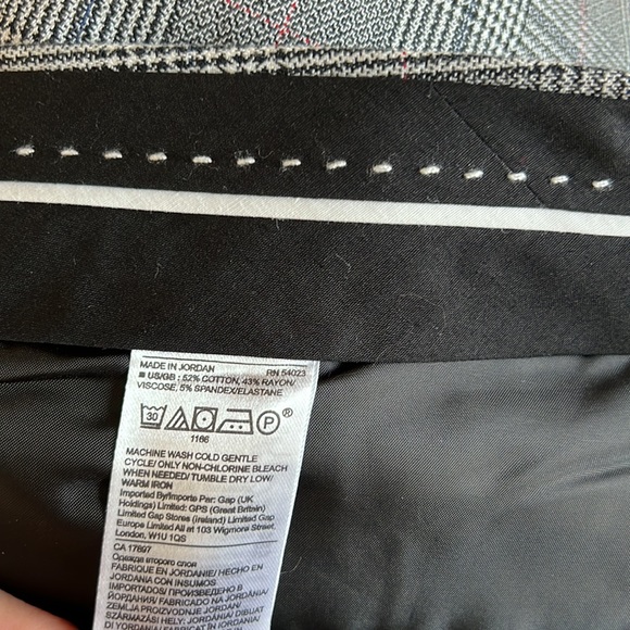 Banana Republic Sloan Plaid High-Rise Dress Pant Crop Trouser, 20 Short - Picture 11 of 11